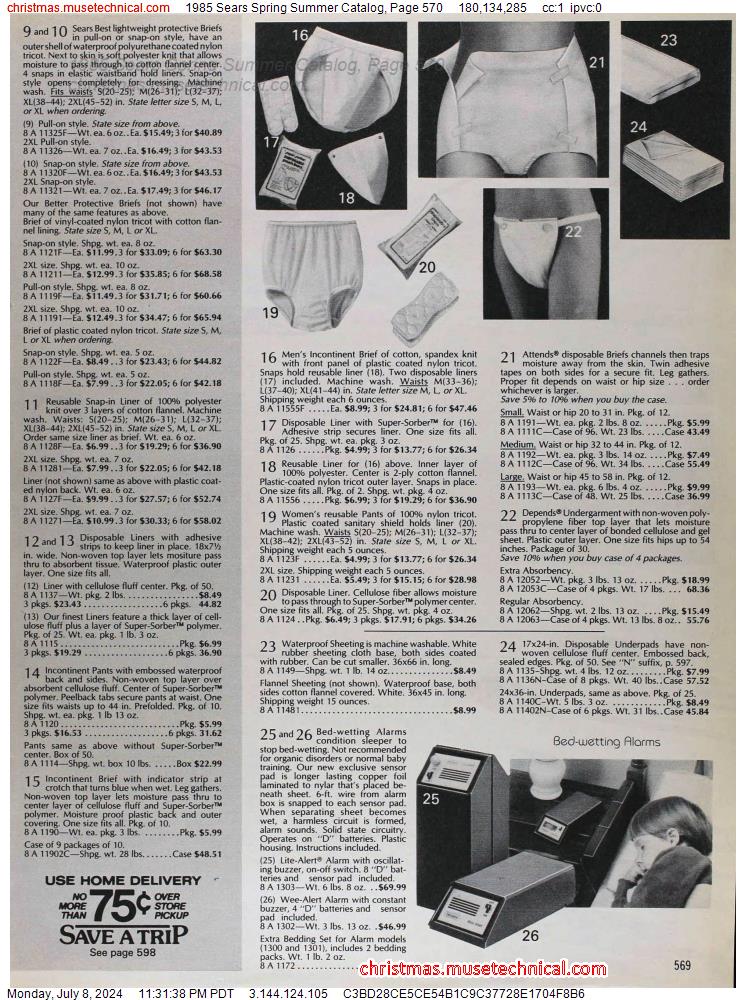 1985 Sears Spring Summer Catalog, Page 570