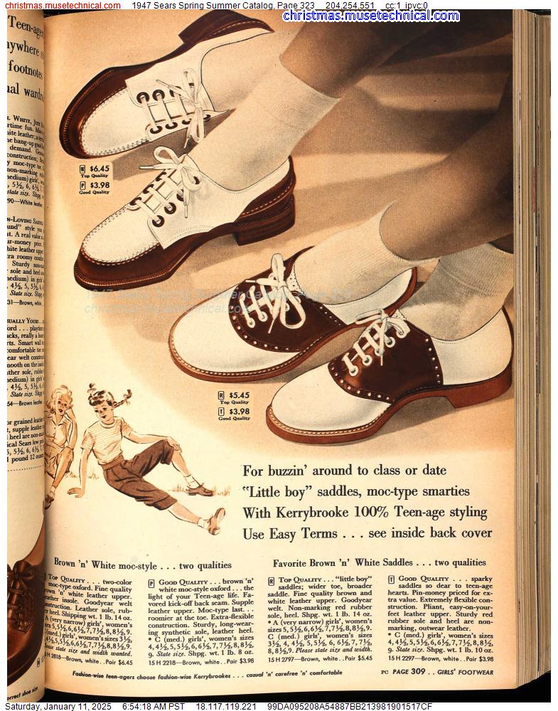 1947 Sears Spring Summer Catalog, Page 323