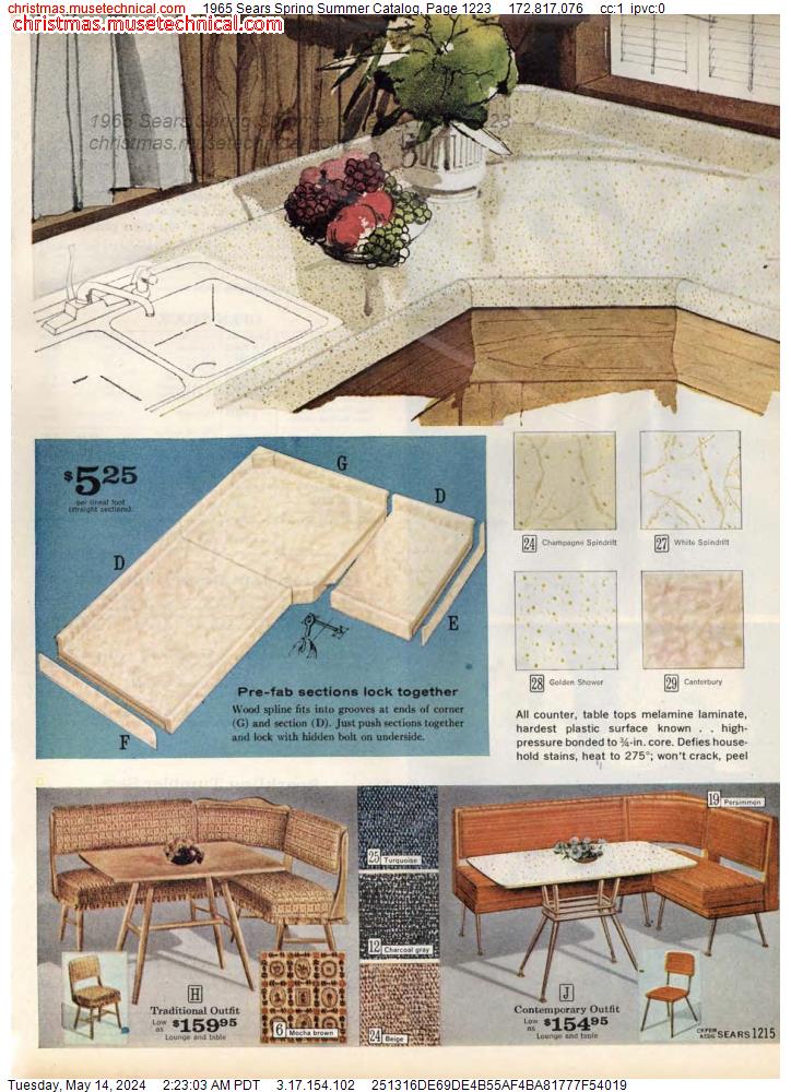 1965 Sears Spring Summer Catalog, Page 1223