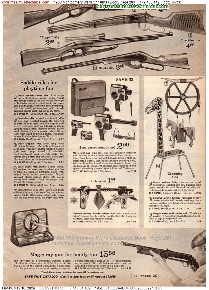 1968 Montgomery Ward Christmas Book, Page 281