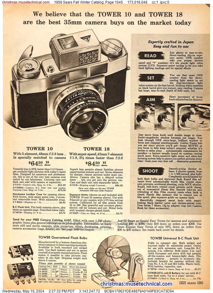 1959 Sears Fall Winter Catalog, Page 1045