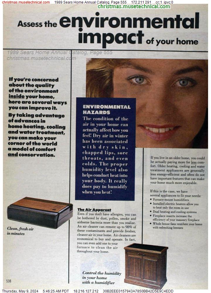 1989 Sears Home Annual Catalog, Page 555