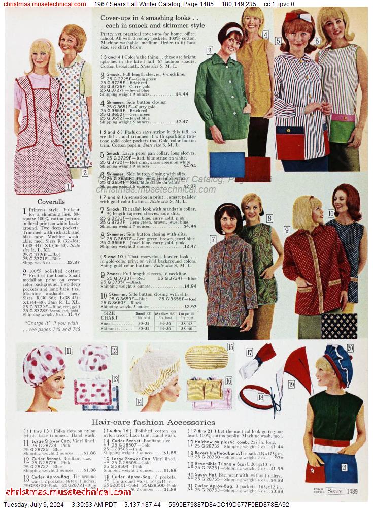 1967 Sears Fall Winter Catalog, Page 1485