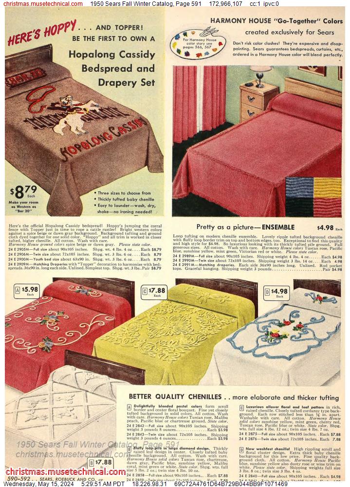 1950 Sears Fall Winter Catalog, Page 591