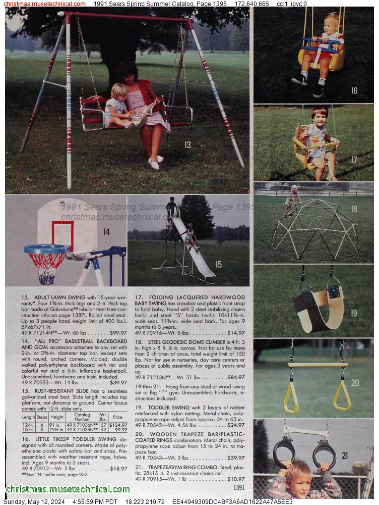 1991 Sears Spring Summer Catalog, Page 1395