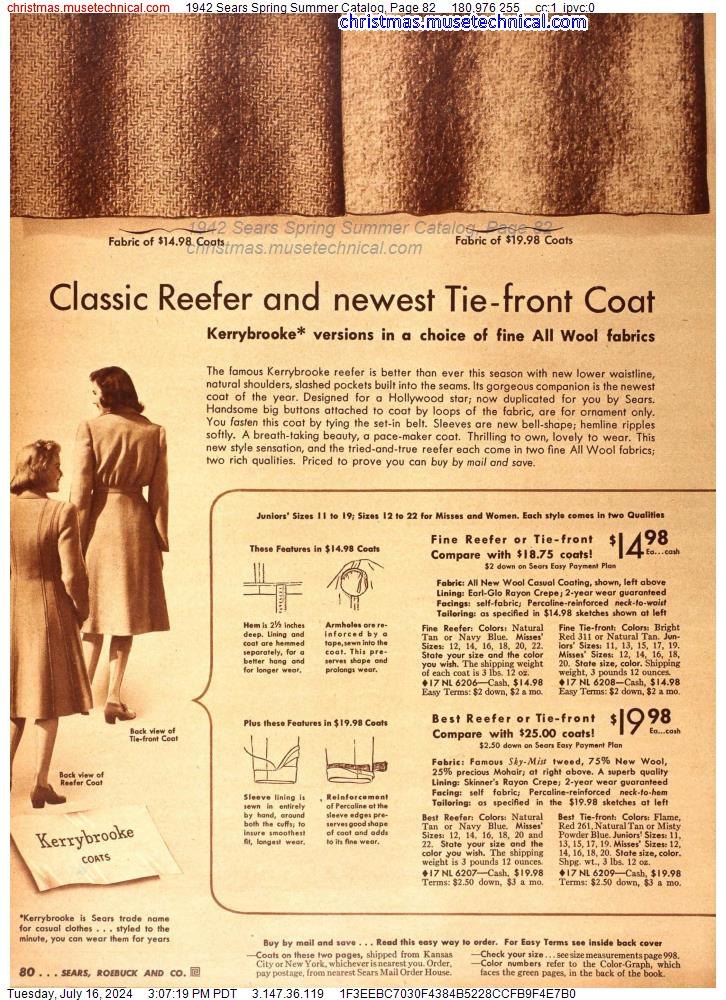 1942 Sears Spring Summer Catalog, Page 82