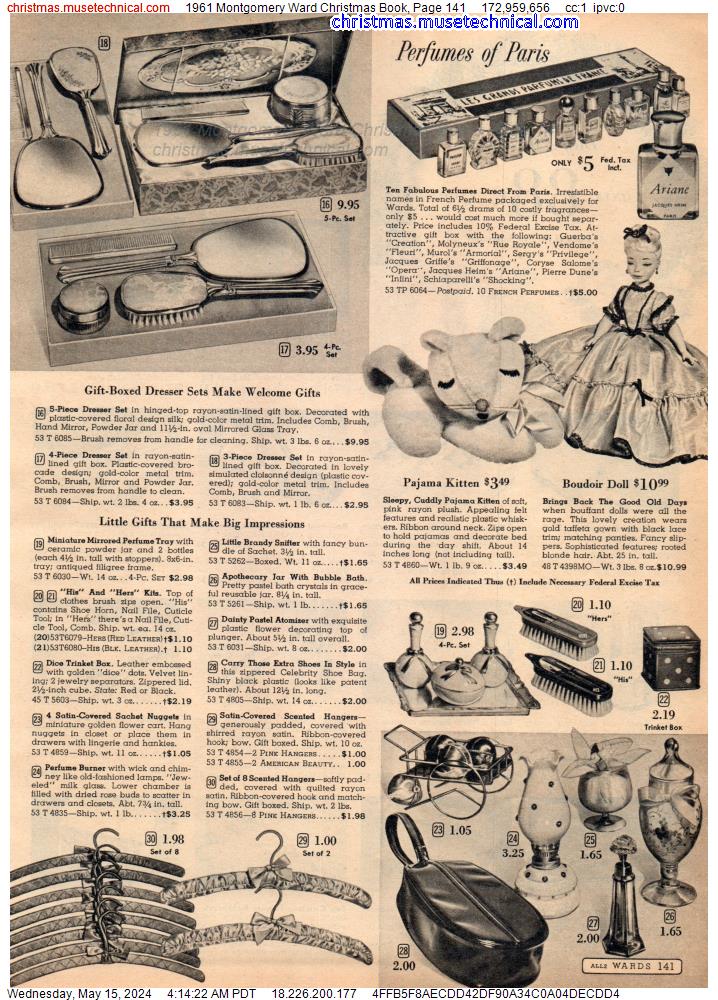 1961 Montgomery Ward Christmas Book, Page 141