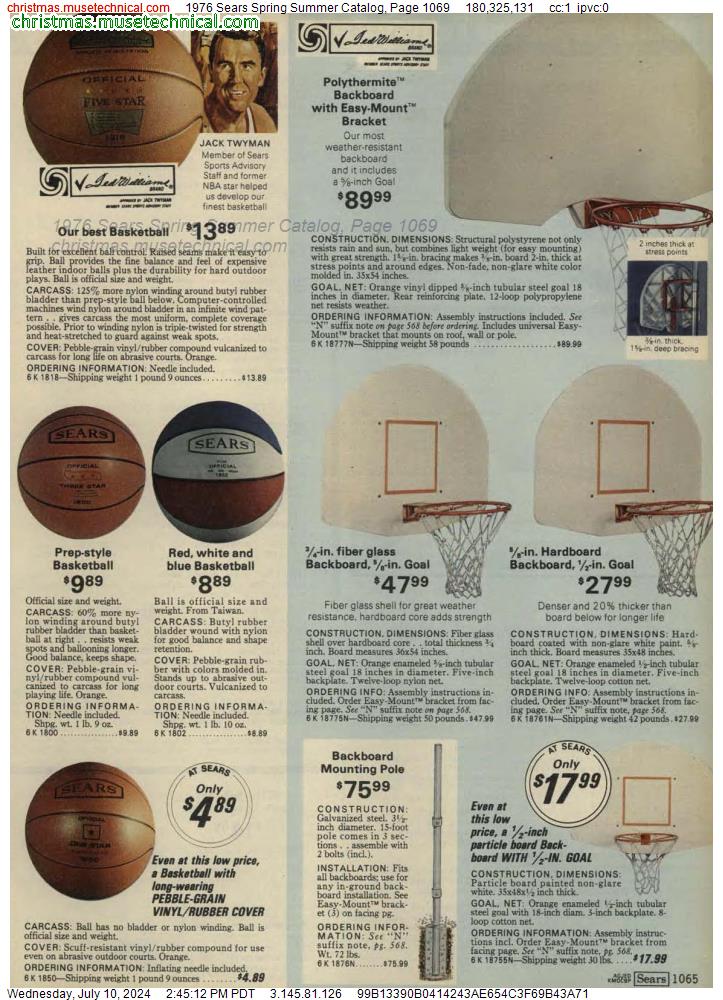1976 Sears Spring Summer Catalog, Page 1069