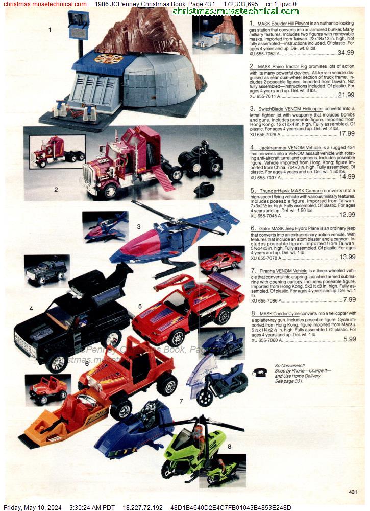 1986 JCPenney Christmas Book, Page 431
