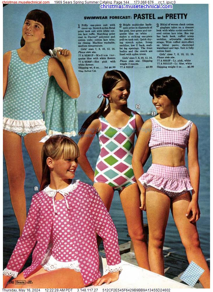 1969 Sears Spring Summer Catalog, Page 144