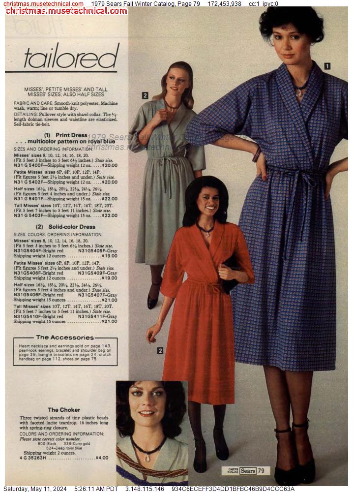 1979 Sears Fall Winter Catalog, Page 79