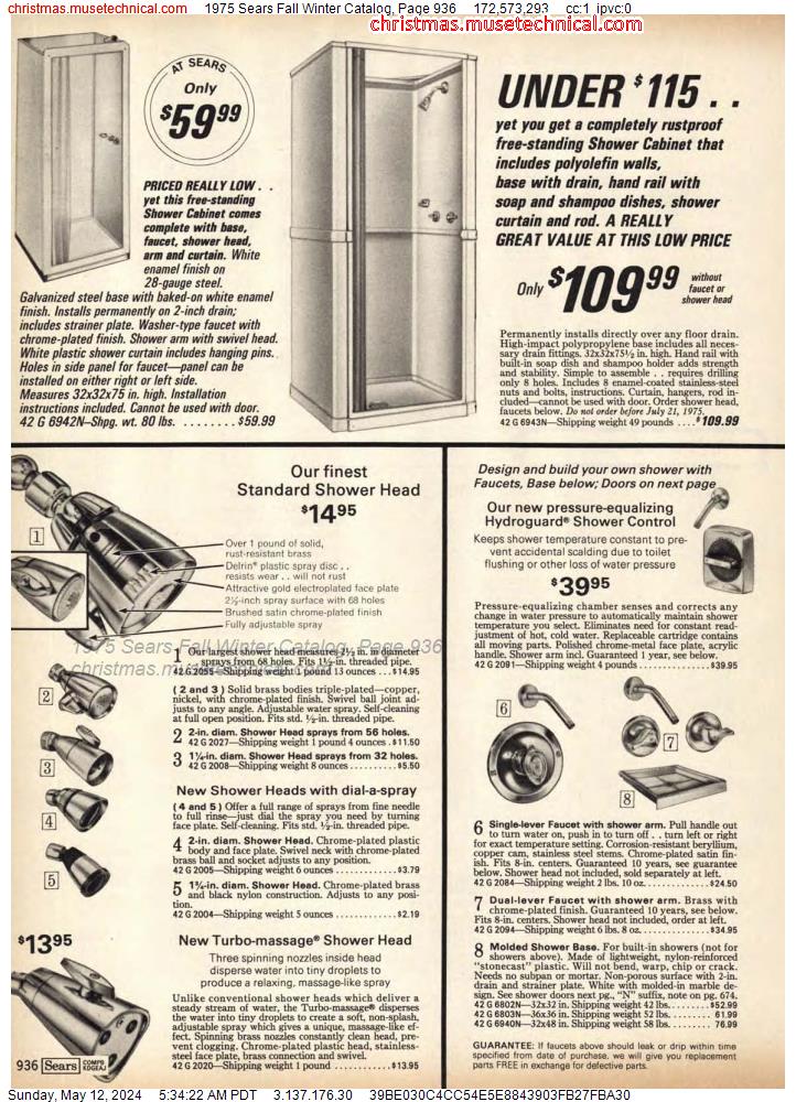 1975 Sears Fall Winter Catalog, Page 936