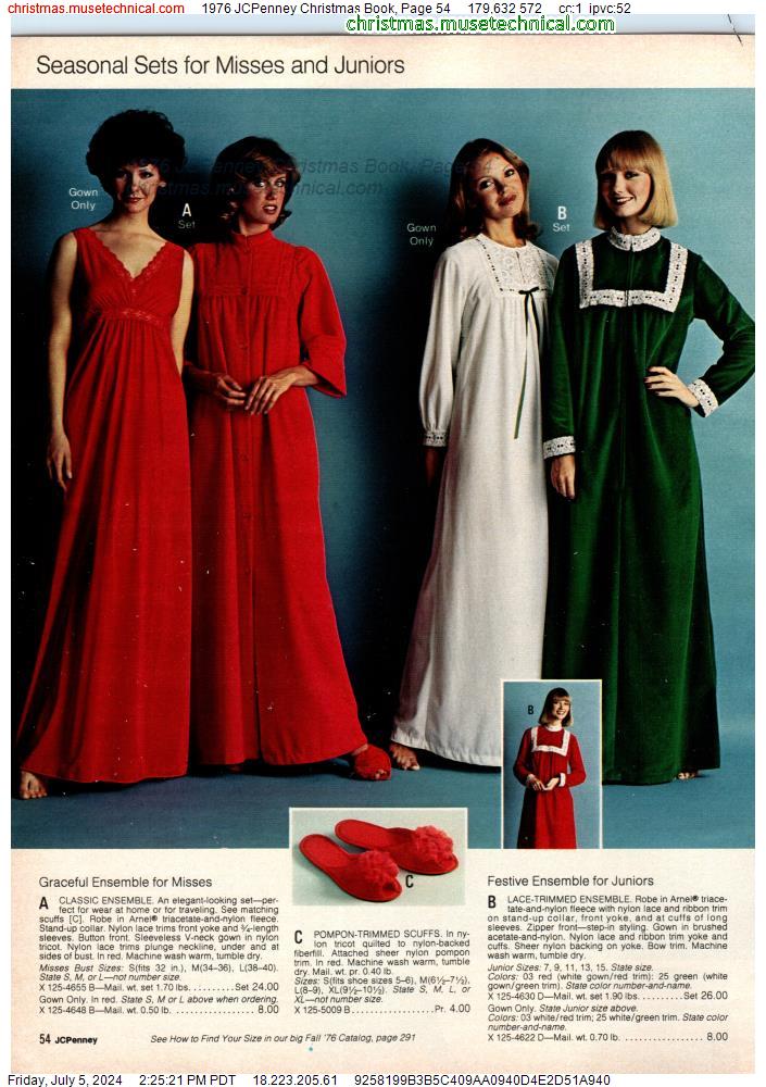 1976 JCPenney Christmas Book, Page 54