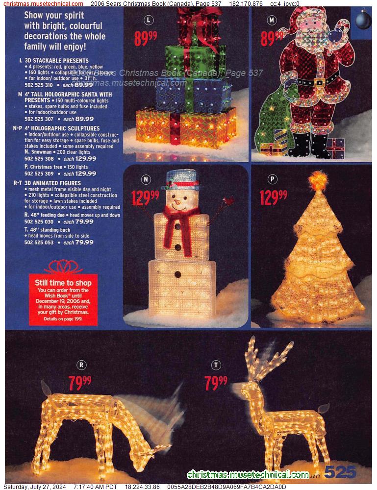 2006 Sears Christmas Book (Canada), Page 537