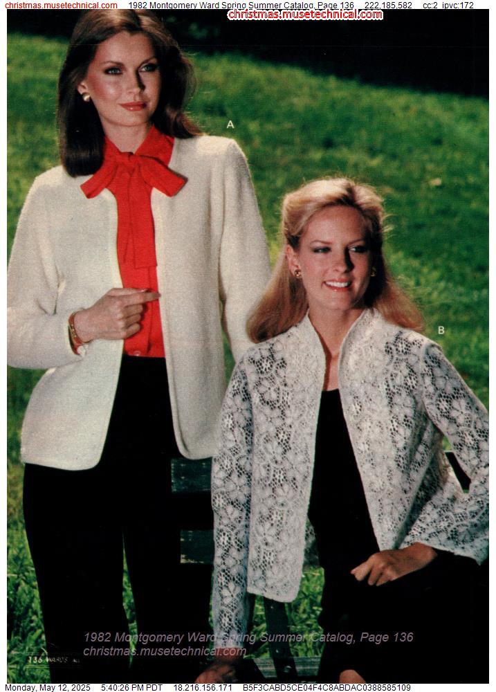 1982 Montgomery Ward Spring Summer Catalog, Page 136