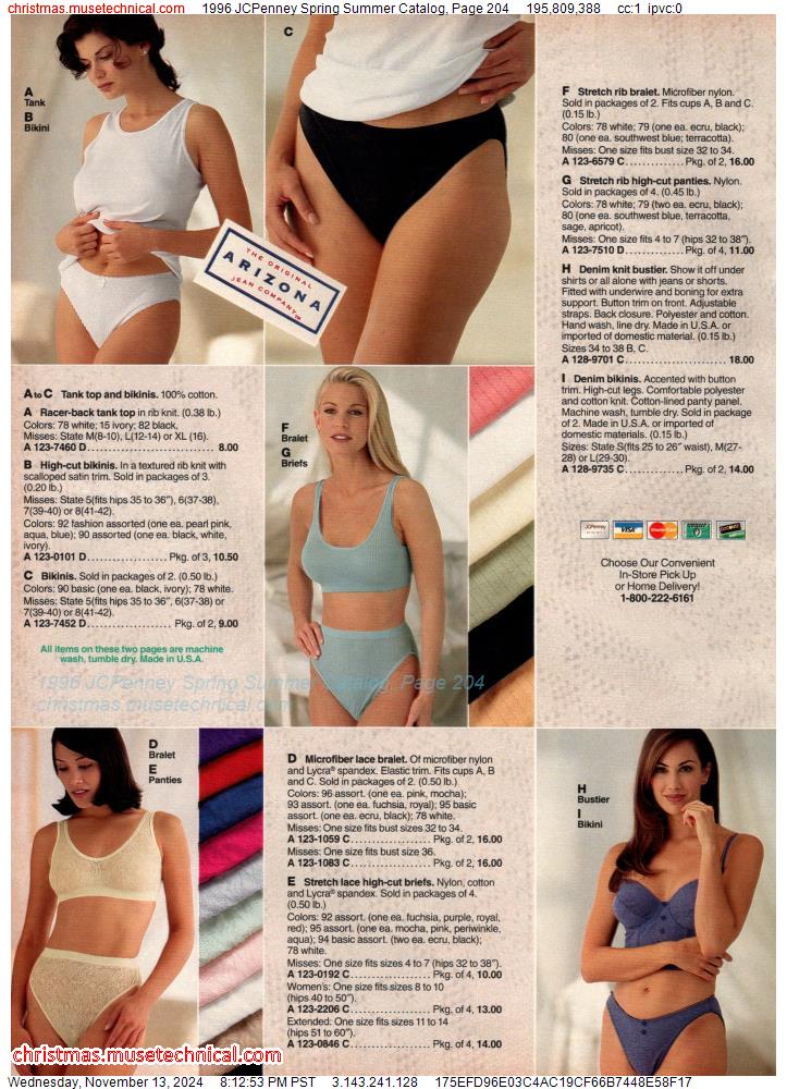 1996 JCPenney Spring Summer Catalog, Page 204