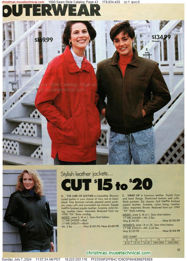 1990 Sears Style Catalog, Page 43