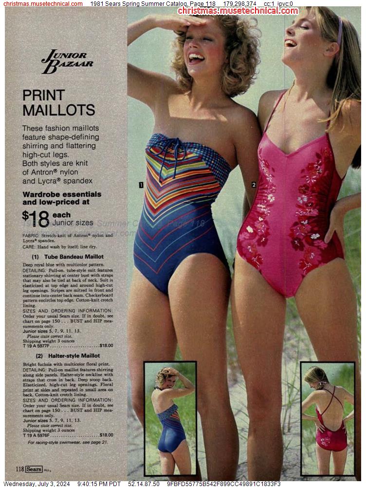 1981 Sears Spring Summer Catalog, Page 118