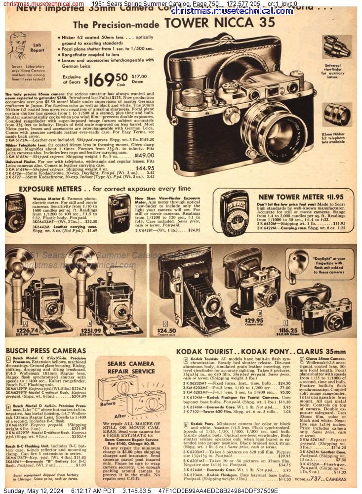 1951 Sears Spring Summer Catalog, Page 750