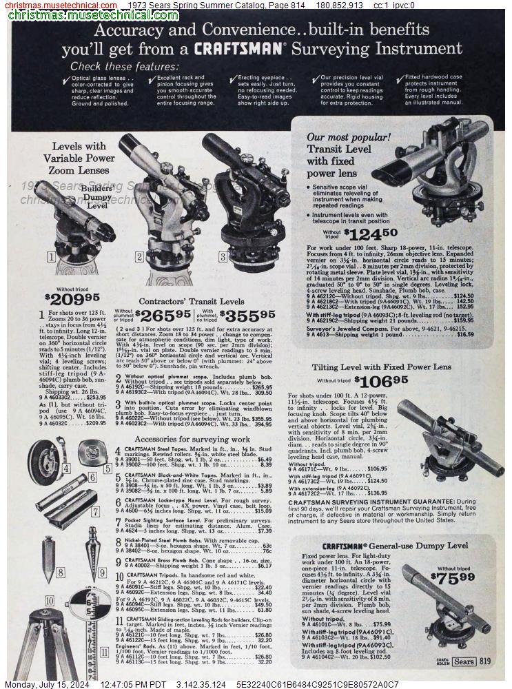 1973 Sears Spring Summer Catalog, Page 814