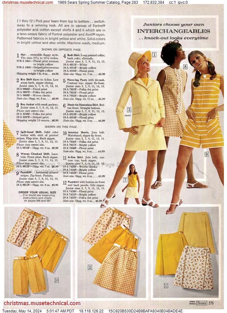 1969 Sears Spring Summer Catalog, Page 283