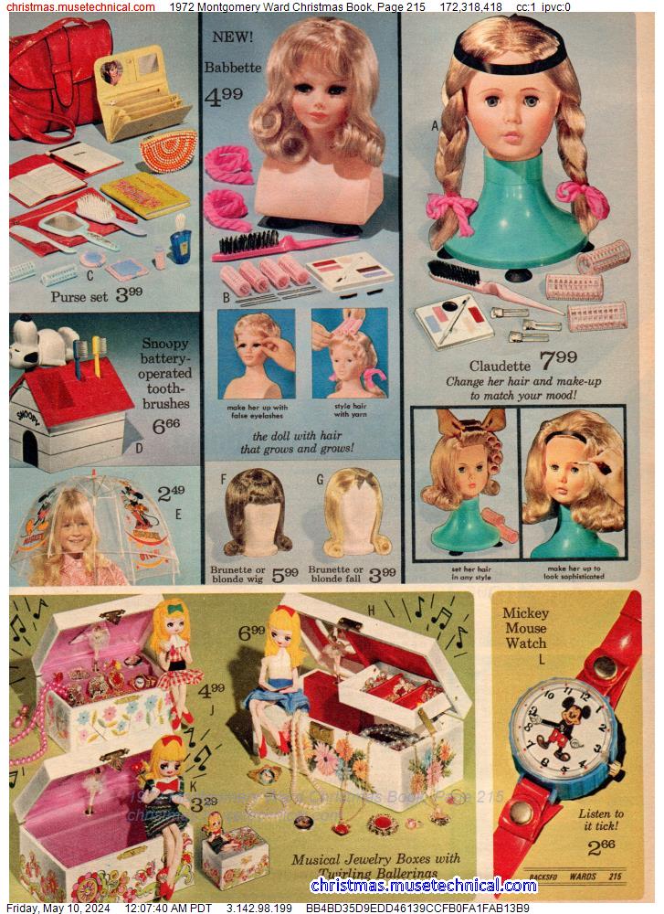 1972 Montgomery Ward Christmas Book, Page 215