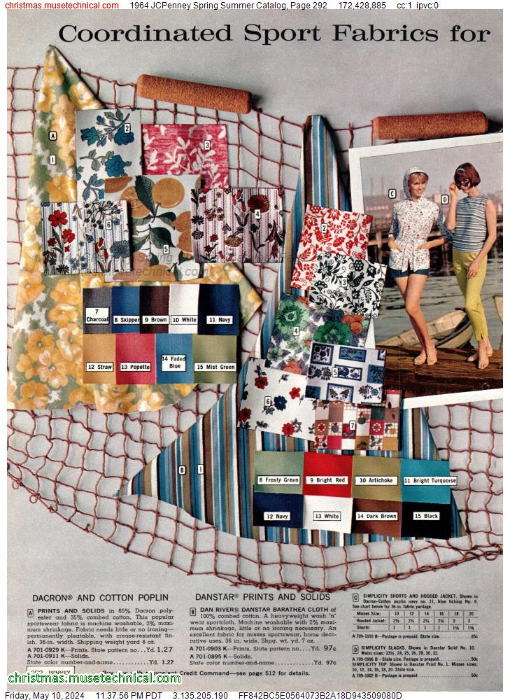 1964 JCPenney Spring Summer Catalog, Page 292