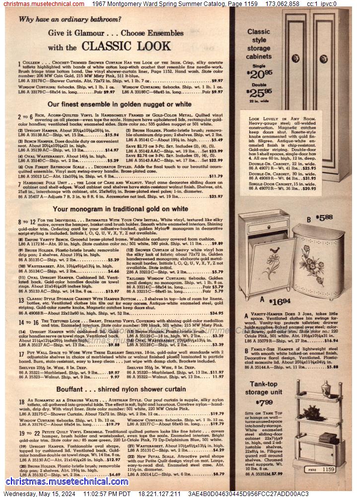1967 Montgomery Ward Spring Summer Catalog, Page 1159