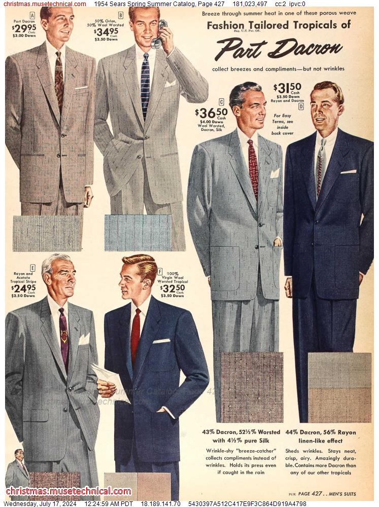 1954 Sears Spring Summer Catalog, Page 427