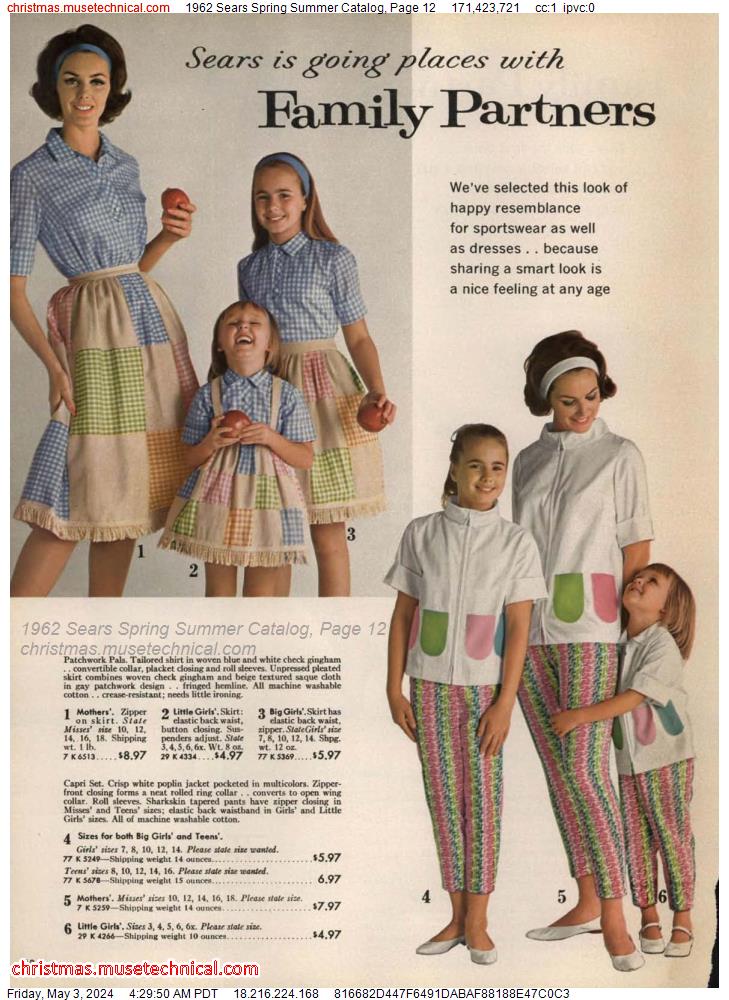 1962 Sears Spring Summer Catalog, Page 12