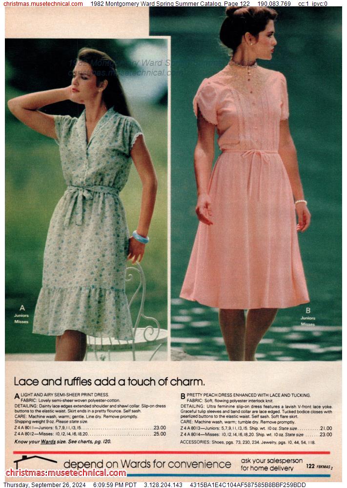 1982 Montgomery Ward Spring Summer Catalog, Page 122