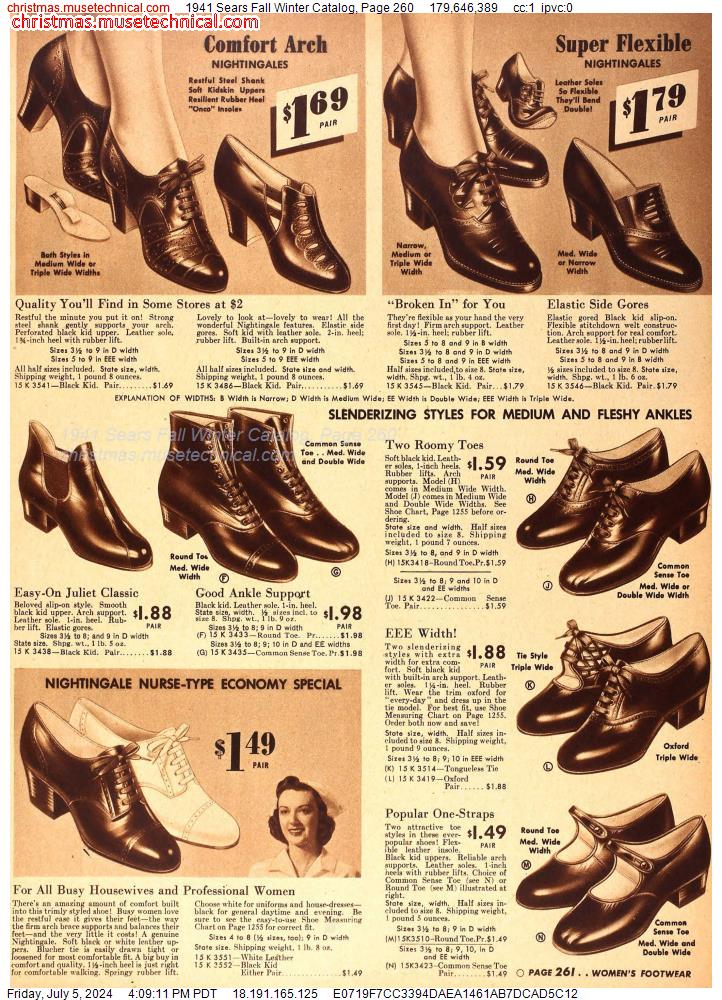 1941 Sears Fall Winter Catalog, Page 260