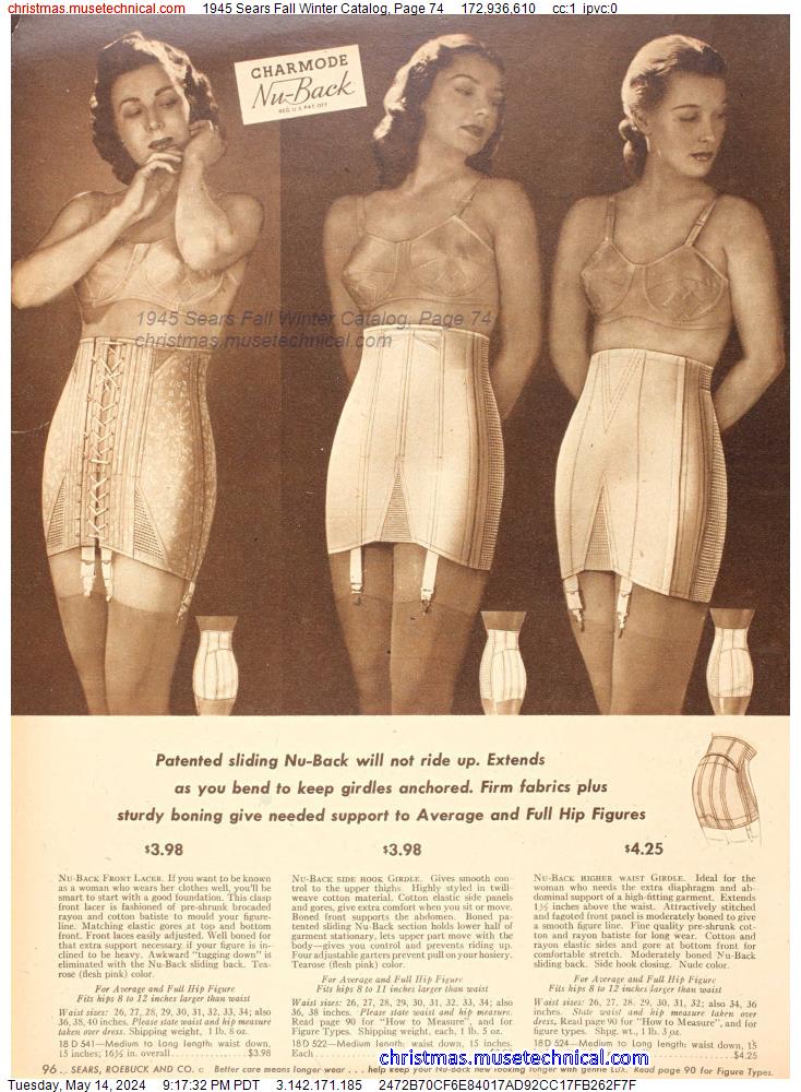 1945 Sears Fall Winter Catalog, Page 74