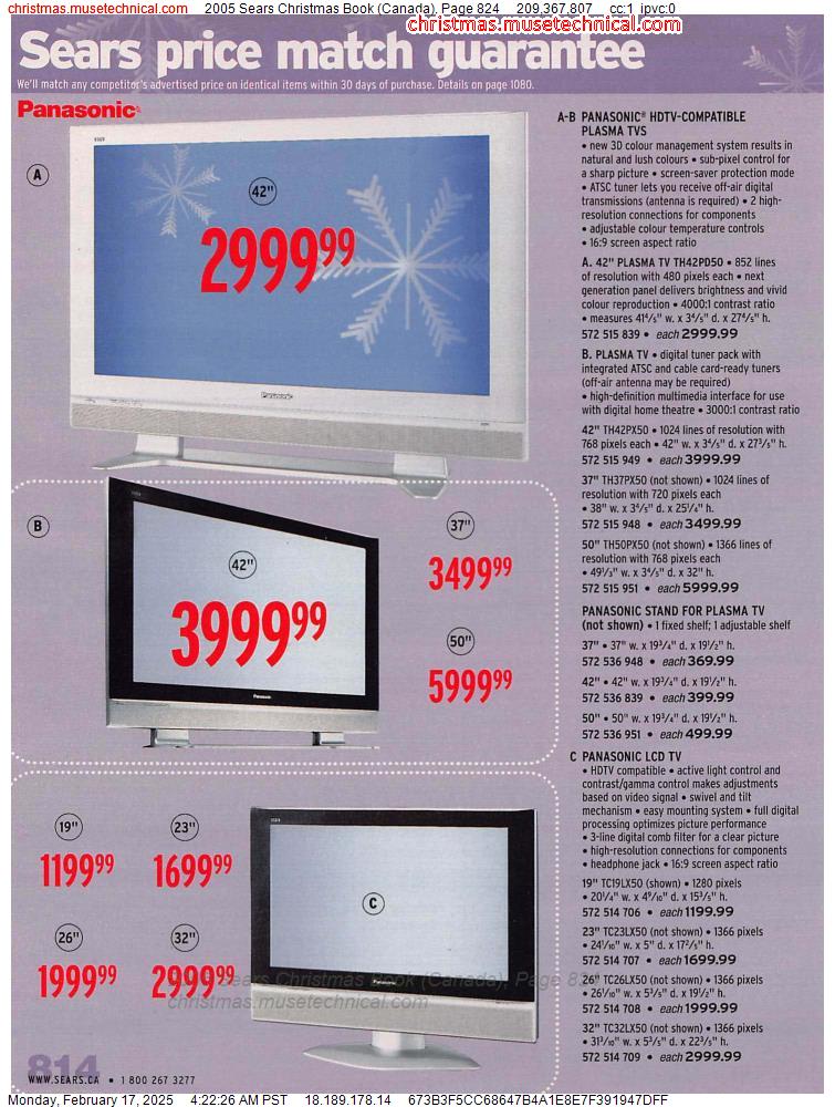 2005 Sears Christmas Book (Canada), Page 824