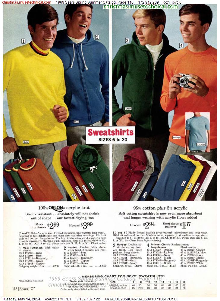 1969 Sears Spring Summer Catalog, Page 116