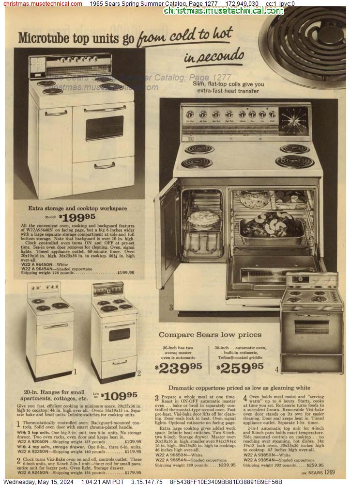 1965 Sears Spring Summer Catalog, Page 1277