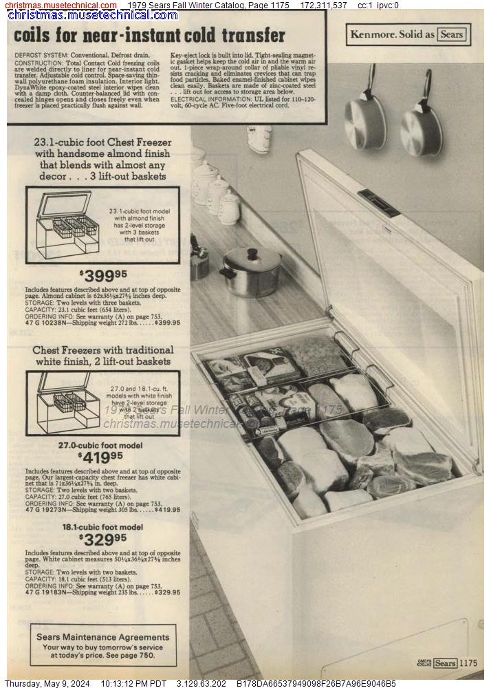 1979 Sears Fall Winter Catalog, Page 1175