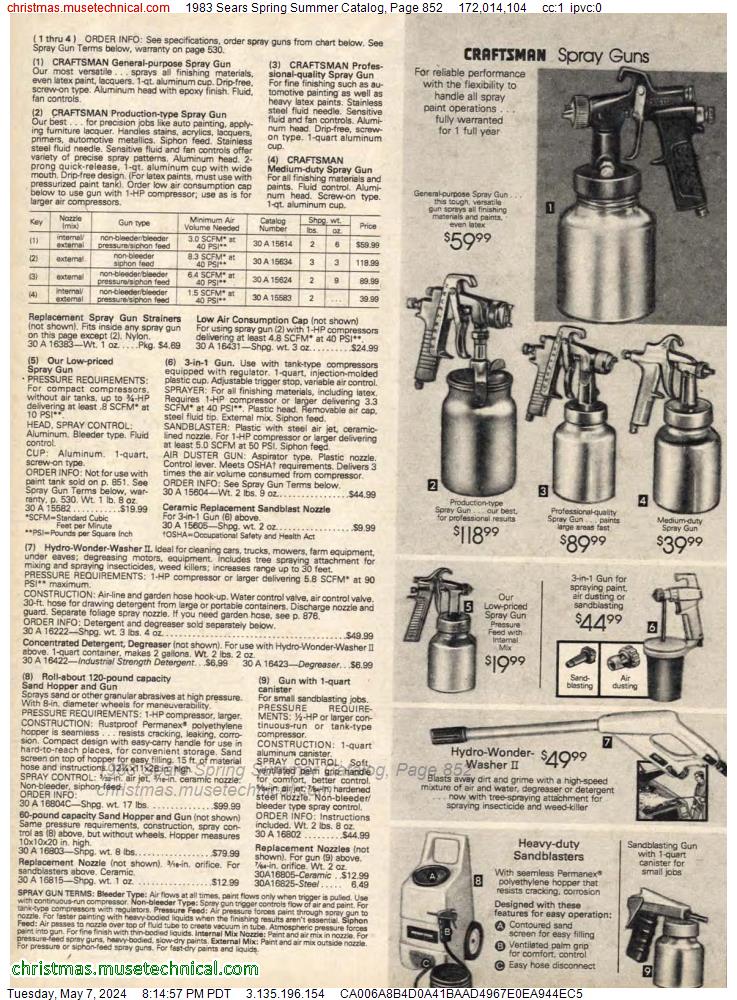 1983 Sears Spring Summer Catalog, Page 852