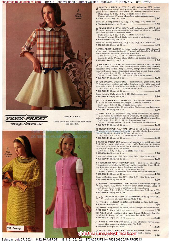 1966 JCPenney Spring Summer Catalog, Page 334