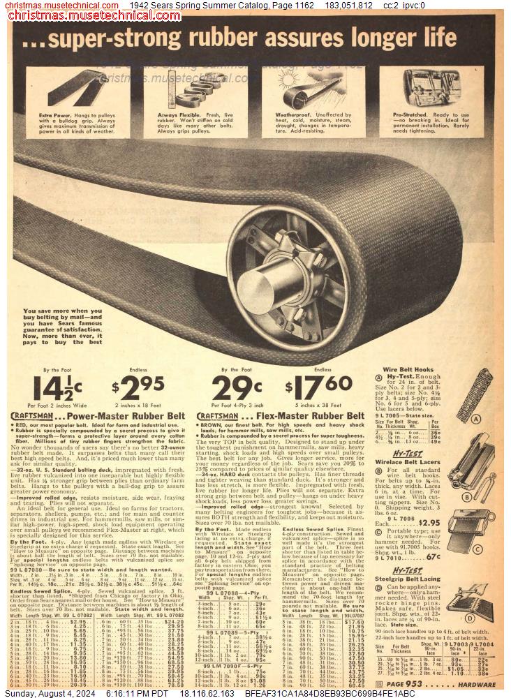 1942 Sears Spring Summer Catalog, Page 1162