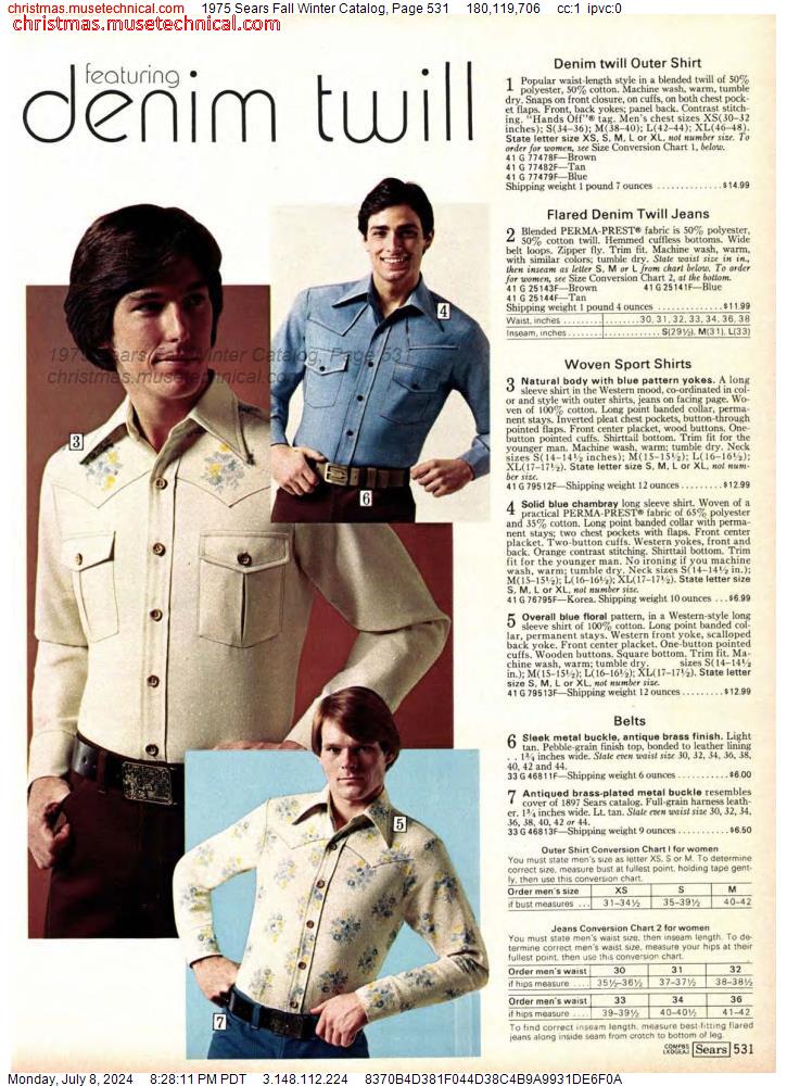 1975 Sears Fall Winter Catalog, Page 531