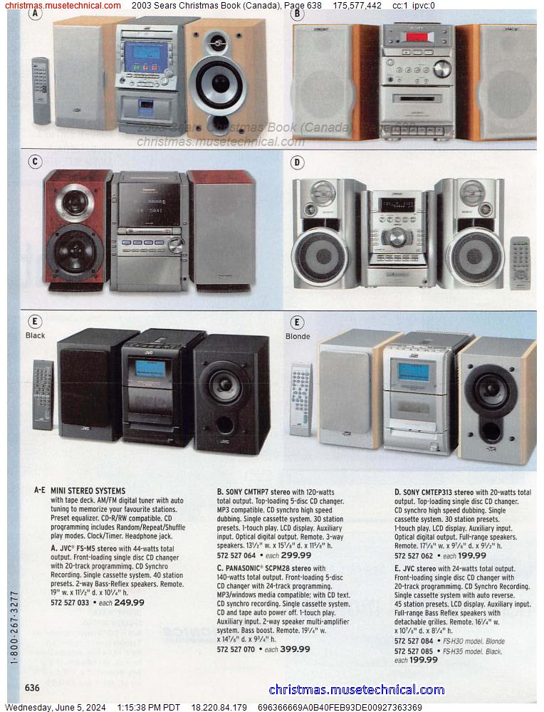 2003 Sears Christmas Book (Canada), Page 638