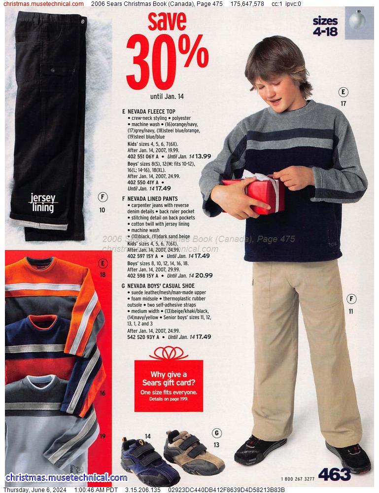 2006 Sears Christmas Book (Canada), Page 475