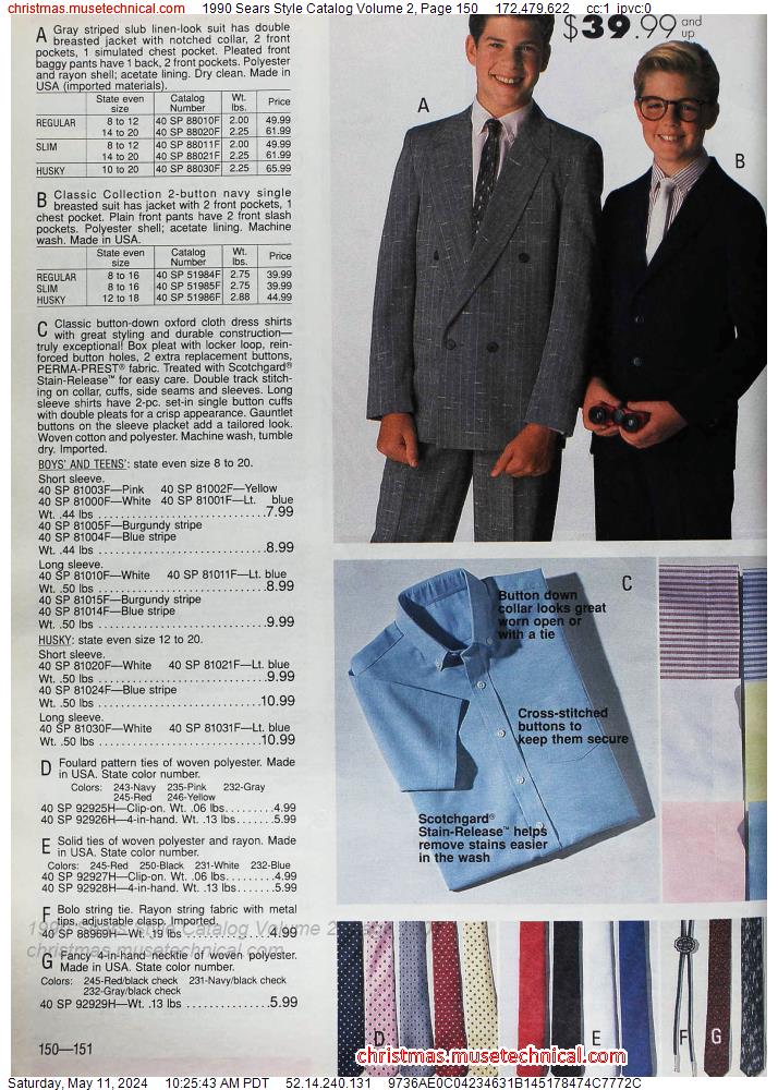 1990 Sears Style Catalog Volume 2, Page 150