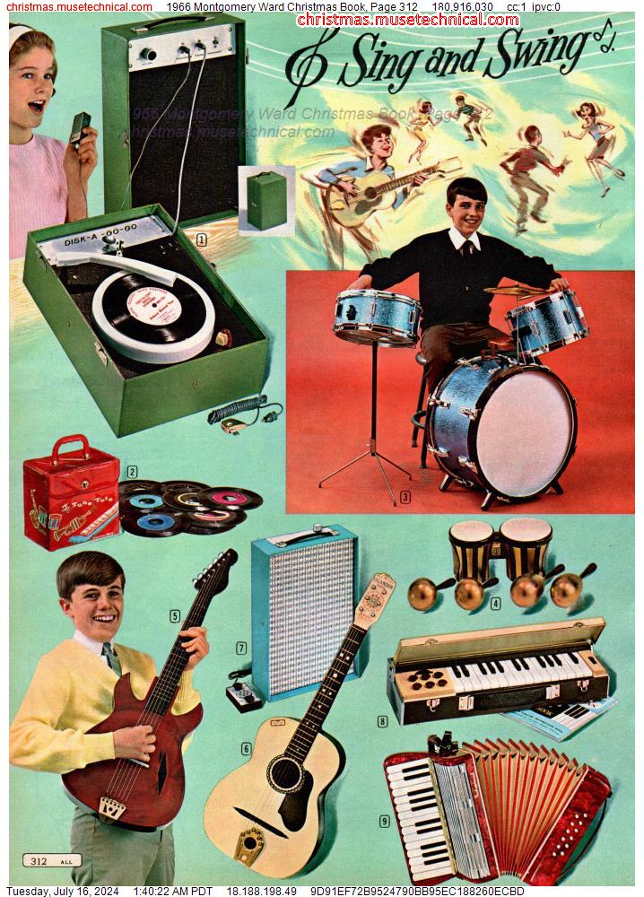 1966 Montgomery Ward Christmas Book, Page 312