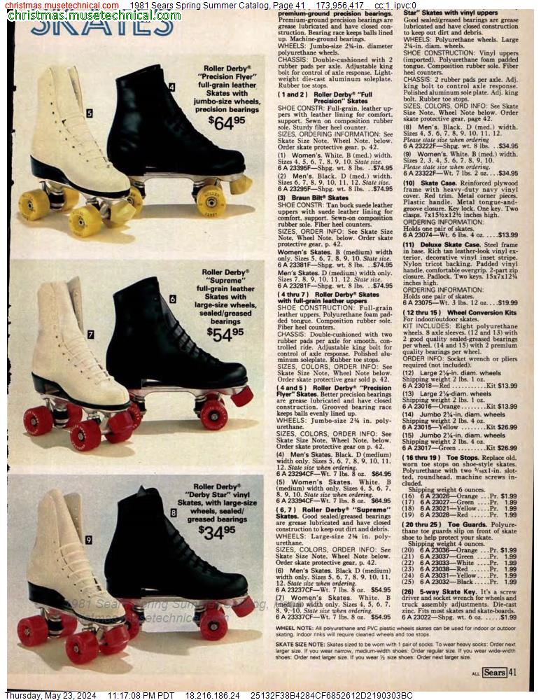 1981 Sears Spring Summer Catalog, Page 41