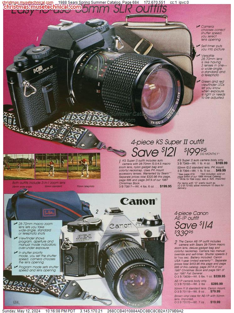 1988 Sears Spring Summer Catalog, Page 684