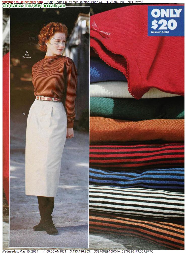 1991 Sears Fall Winter Catalog, Page 44