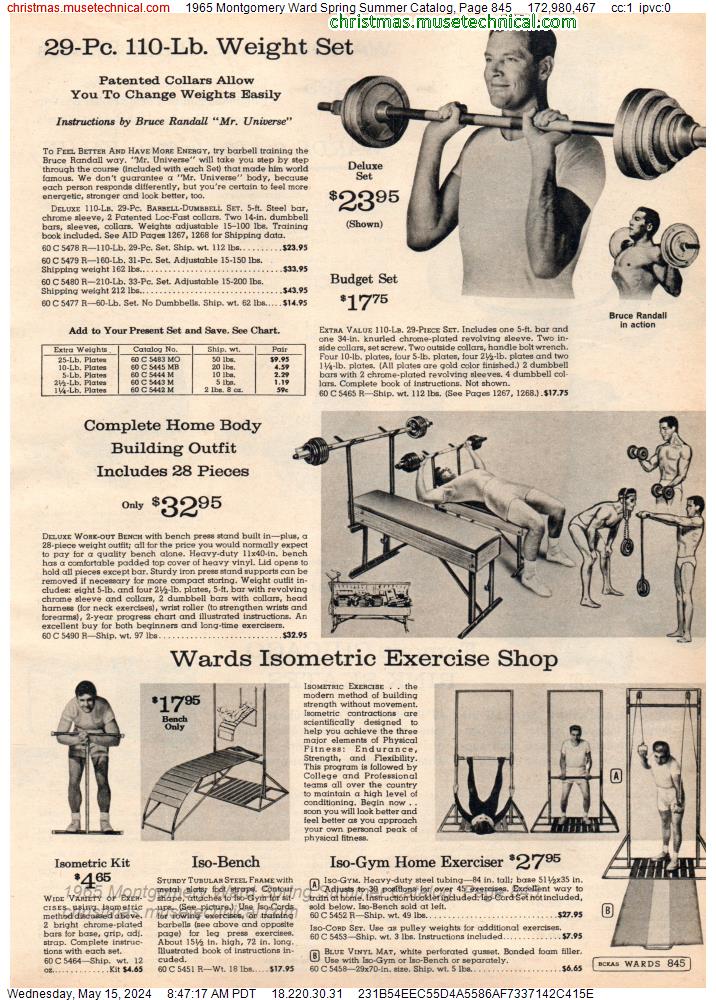 1965 Montgomery Ward Spring Summer Catalog, Page 845