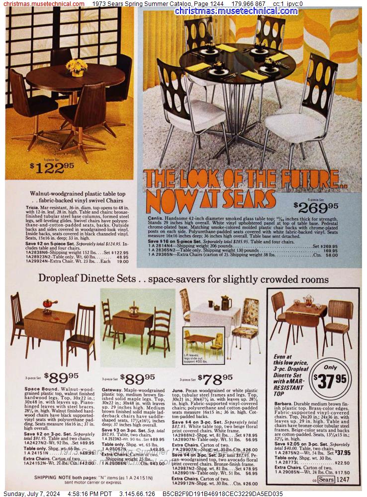 1973 Sears Spring Summer Catalog, Page 1244